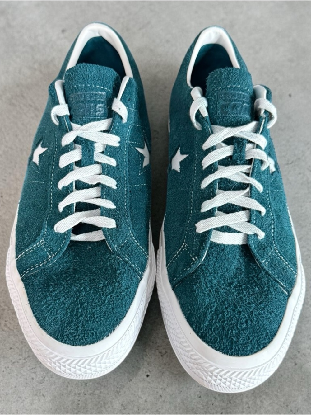 Converse One Star Pro Ox Low Top Vintage Suede Midnight Turquoise Size 13 - Picture 2 of 6